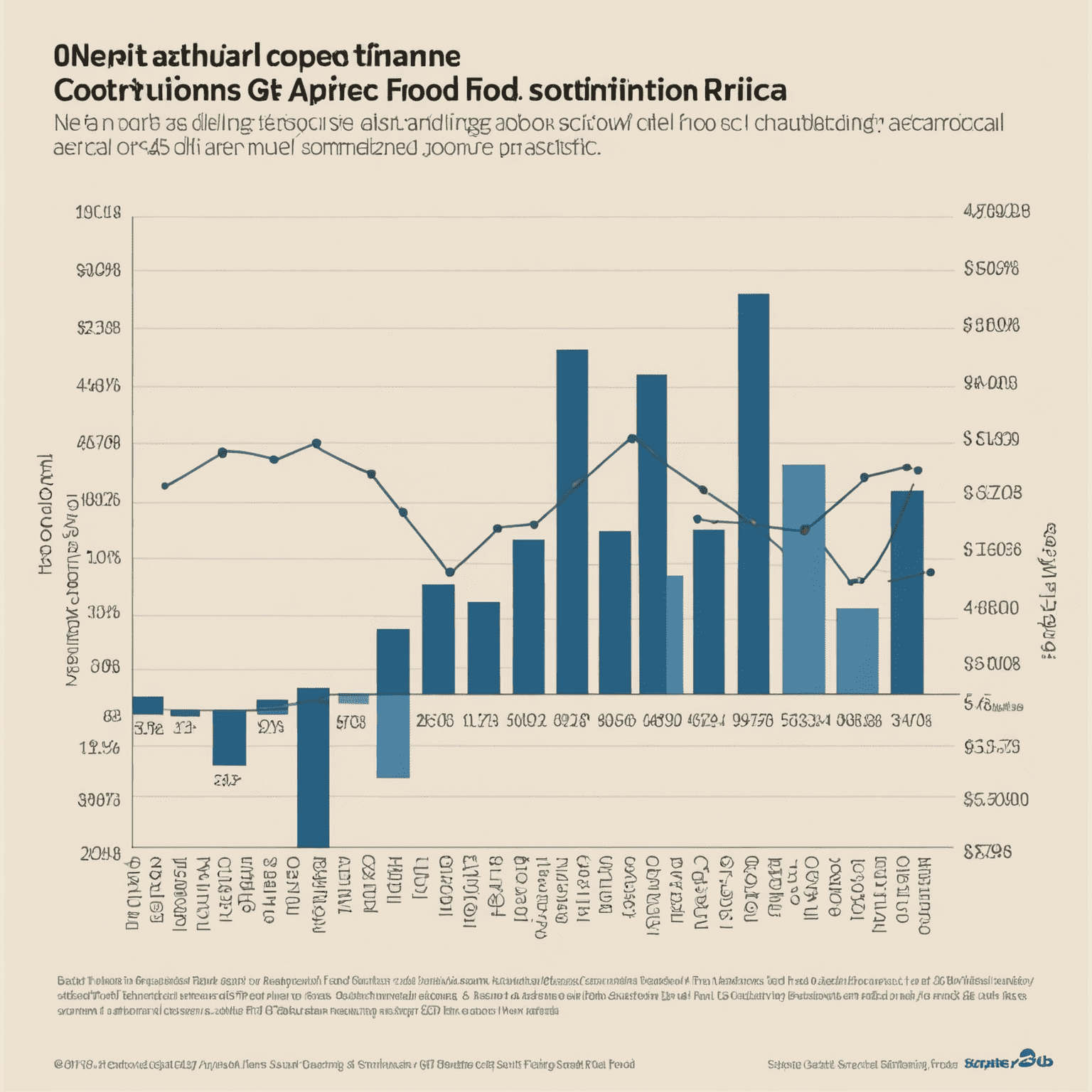 Graph showing the decline in agricultural GDP contribution and rising food prices in South Africa